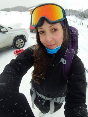 Jelena Simovic pred put na Akonkagvu