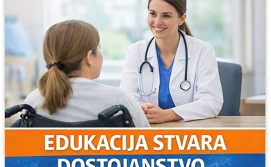 Трачак наде: Едукацијом до квалитетније здравствене услуге за особе са инвалидитетом