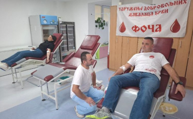 Успјешна акција Удружења добровољних давалаца крви Фоча
