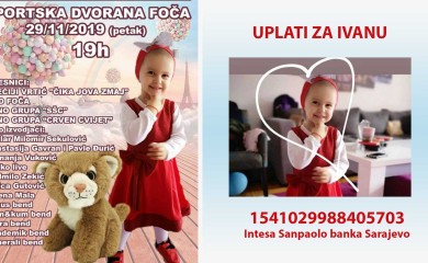 U petak humanitarni koncert za Ivanu Bjelogrlić
