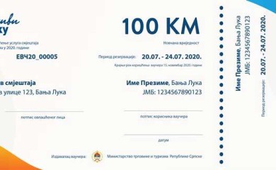 Расписан јавни позив за додјелу туристичких ваучера грађанима Републике Српске