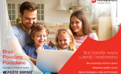 „MoneyGram“ уговорио партнерство са предузећем „Поште Српске“