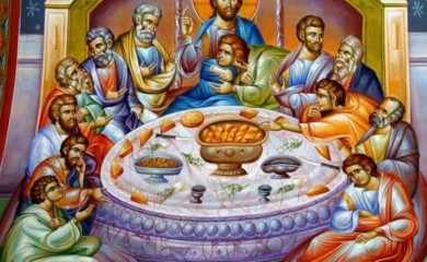 Велики четвртак-Установљење Свете тајне причешћа
