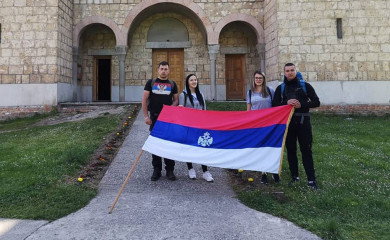Чланови „Вучје стопе“ пјешице стигли на поклоњење Светом Василију Острошком