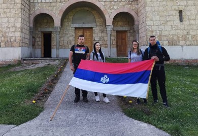 Чланови „Вучје стопе“ пјешице стигли на поклоњење Светом Василију Острошком