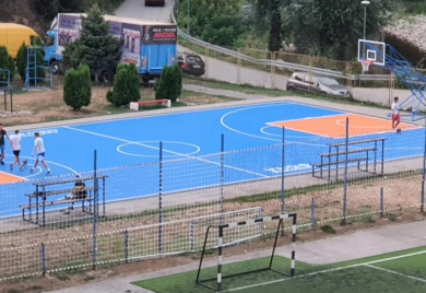 Прва кошаркашка утакмица на реновираном терену