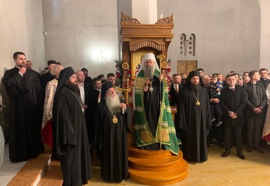 Бесједа патријарха Порфирија уочи освећења Светосавског храма (АУДИО)