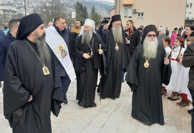 Патријарха Порфирија у Фочи дочекали предсједник Републике, свештенство и вјерници