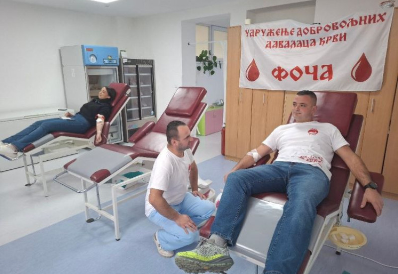 Успјешна акција Удружења добровољних давалаца крви Фоча