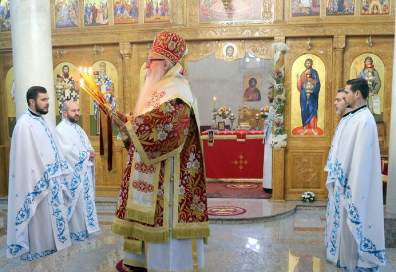 Митрополит Хризостом у понедјељак богослужи у храму на Велечеву