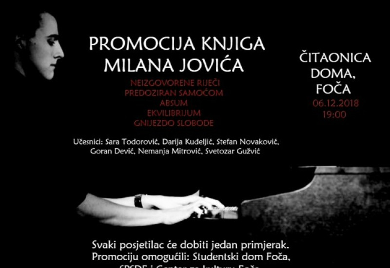 U Foči promocija knjiga Milana Jovića