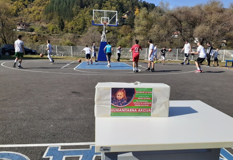 Igrajući basket prikupili 787 maraka za Helenu i Nemanju