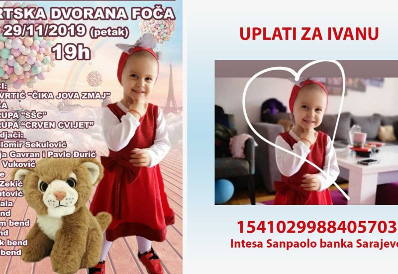 U petak humanitarni koncert za Ivanu Bjelogrlić