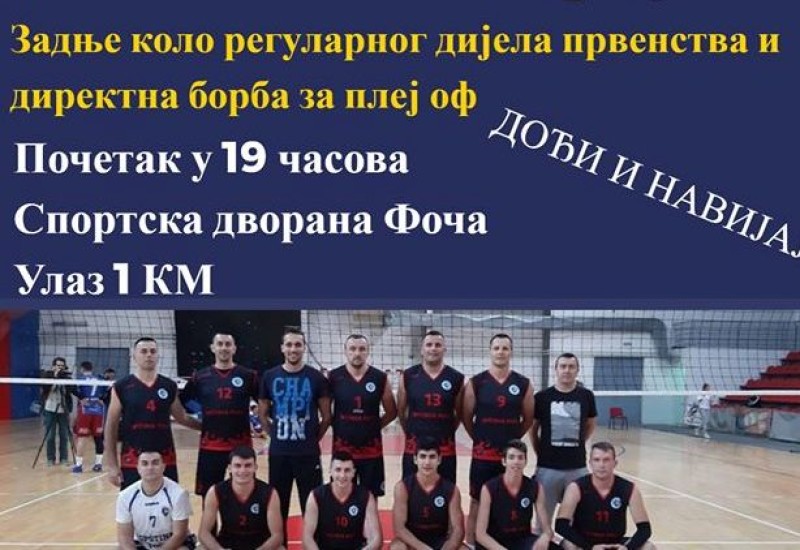 Одбојкашки дерби сезоне у Фочи: Маглић и Босна одлучују ко ће у плеј-оф