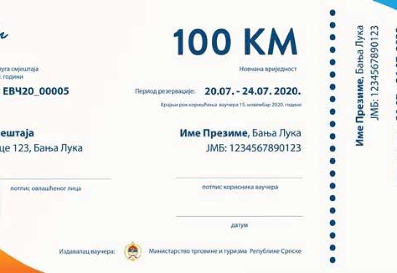 Расписан јавни позив за додјелу туристичких ваучера грађанима Републике Српске